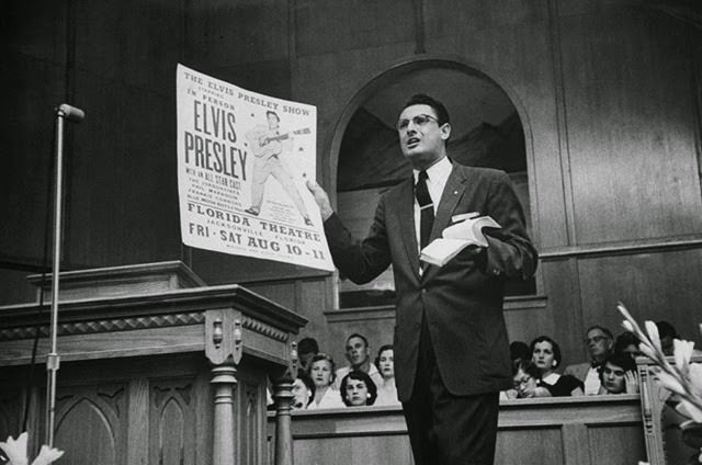Baptist preacher Robert Gray denouncing Elvis in Jacksonville, 1956