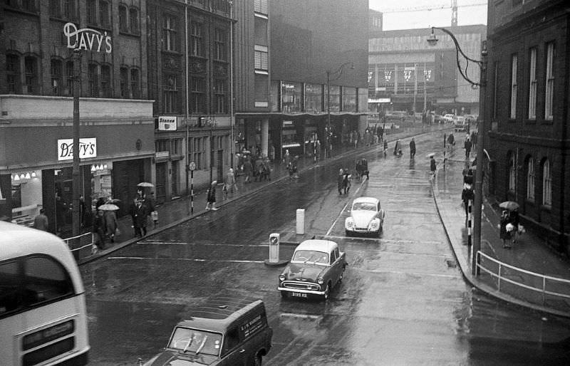 Rainy day in Sheffield, 1968