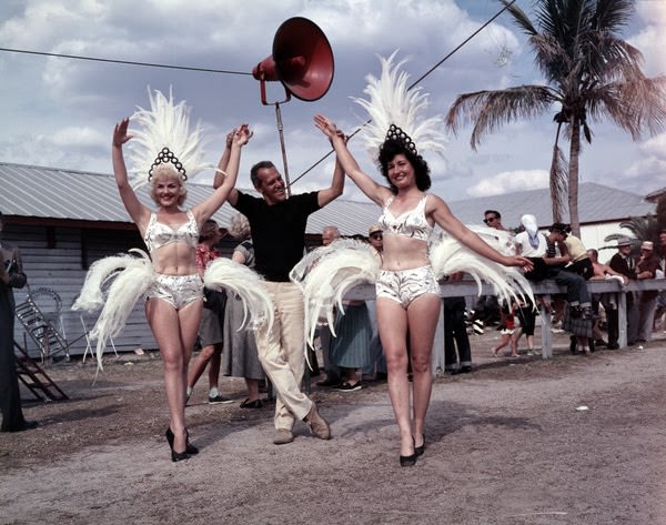 Ringling Circus performers at winter quarters in Sarasota, Florida, 1950