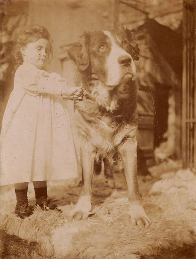 Adorable Vintage Portraits of Girls with Their Dogs You Can’t Help but Love