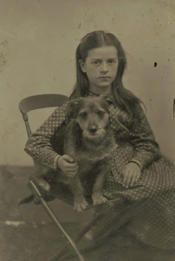 Adorable Vintage Portraits of Girls with Their Dogs You Can’t Help but Love