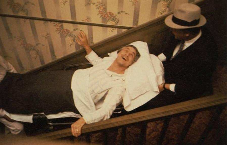 Marlon Brando on set, The Godfather, 1972