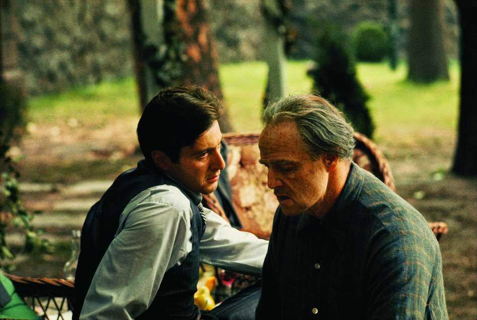 Al Pacino and Marlon Brando, The Godfather, 1972
