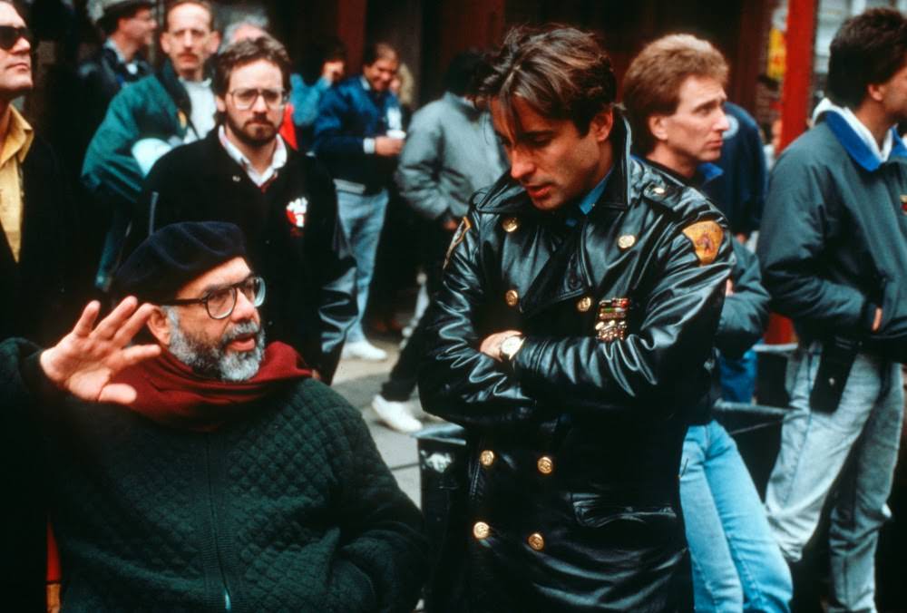 Francis Ford Coppola with Andy Garcia, The Godfather Part III, 1990