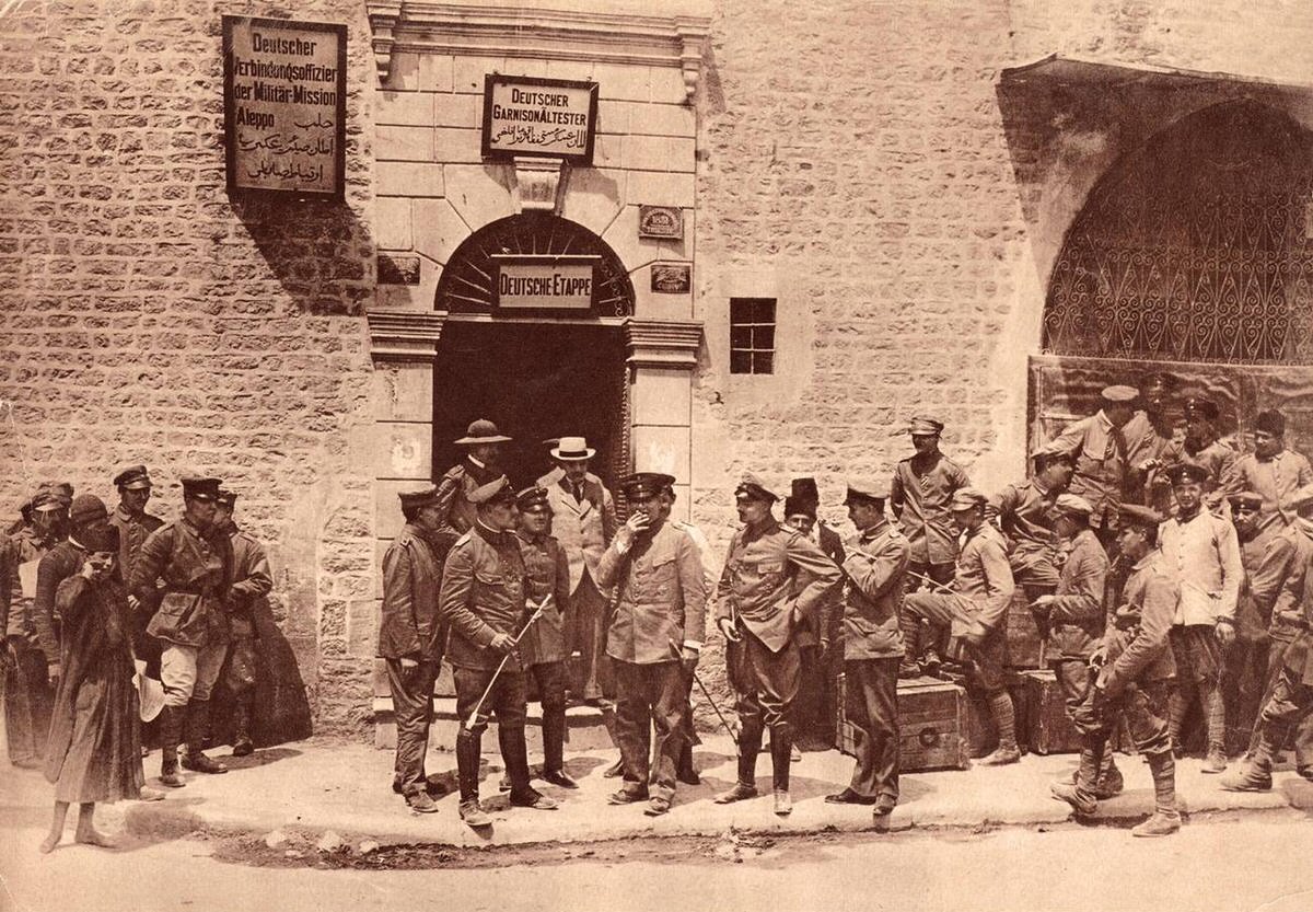 German troops in Aleppo, Ottoman Empire, 1915