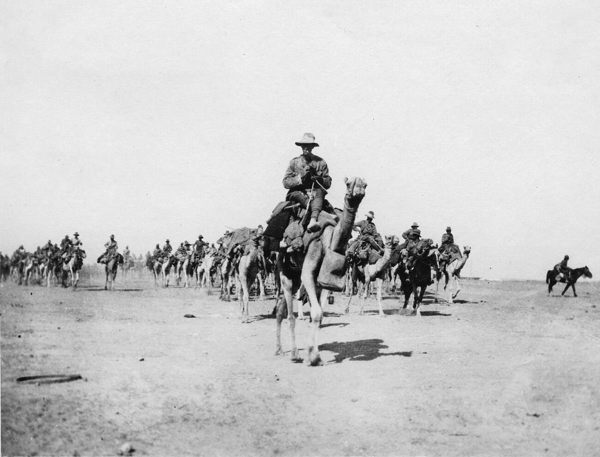 British advance in Palestine, 1914
