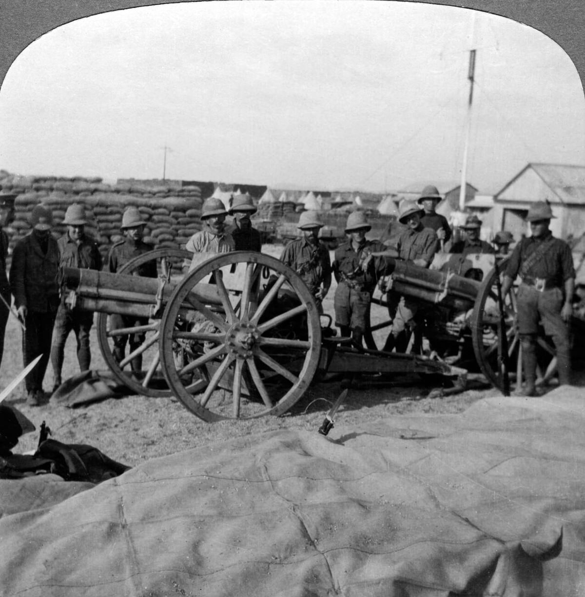 Guns and stores captured from the Turks in Palestine, 1915