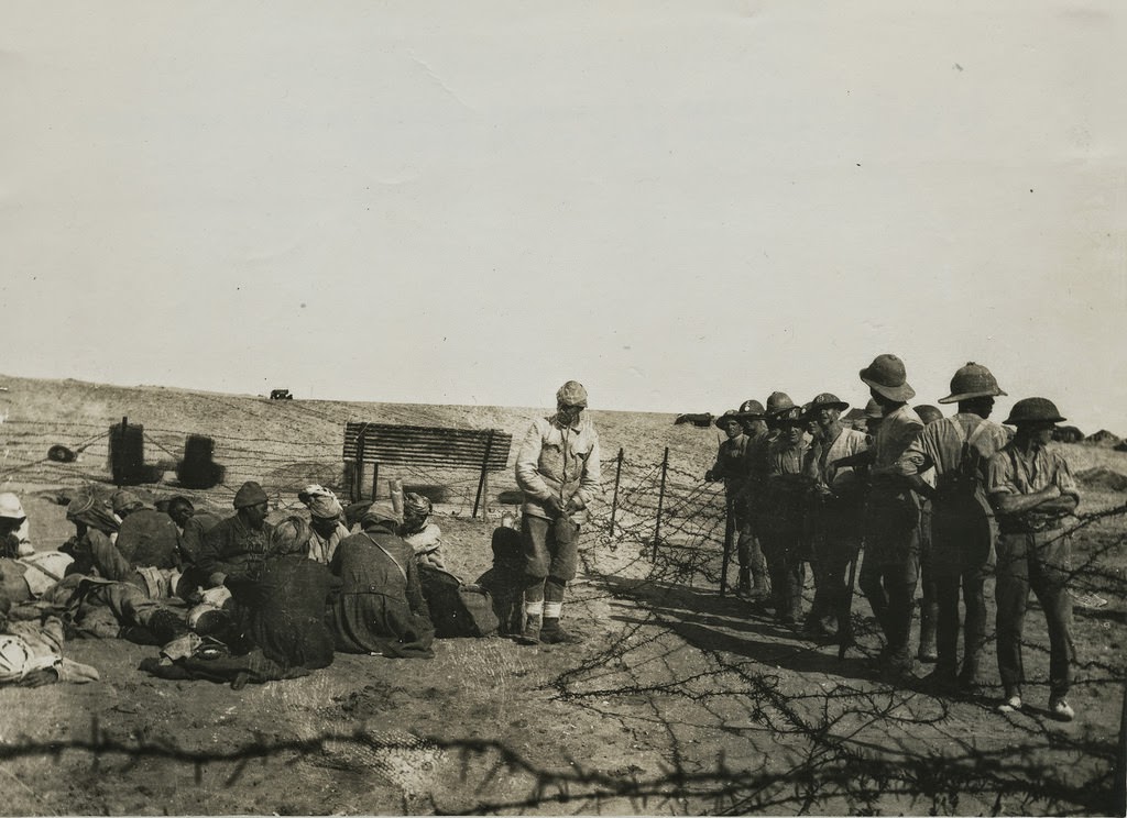 Prisoners brought in after the attack on the Gaza defenses, 1917