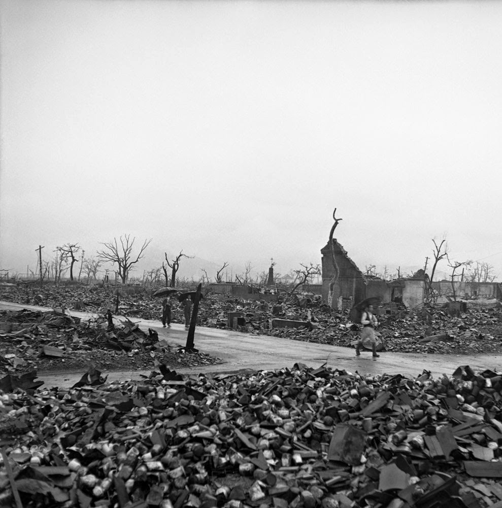 Hiroshima, 1945, two months after the August 6 bombing.