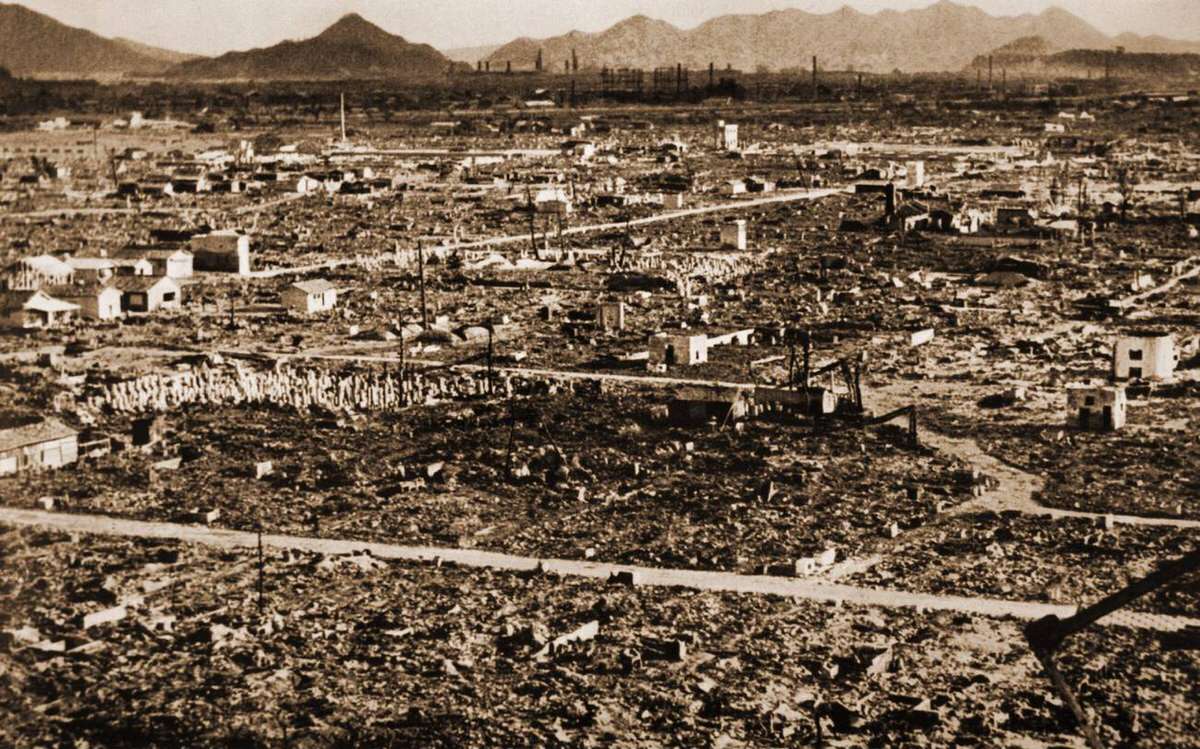 Ruins of Hiroshima after the atomic bomb, 1945