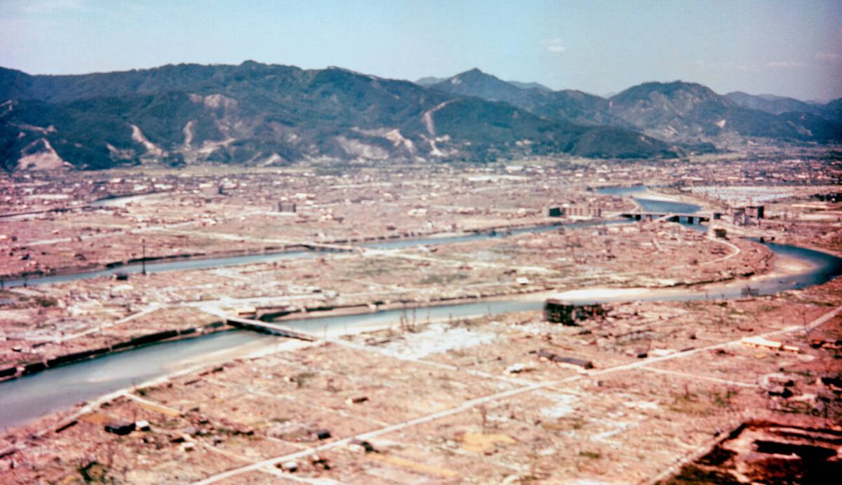 Hiroshima after the dropping of the atomic bomb, 1945