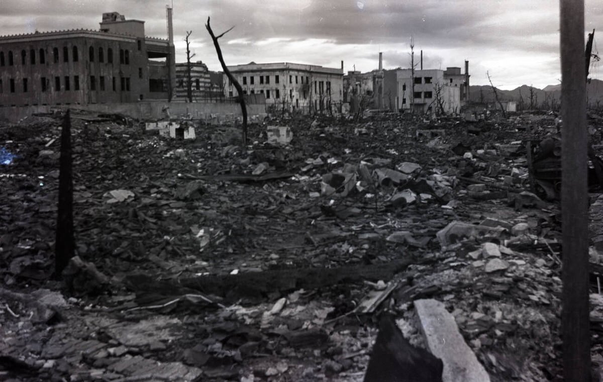 Ruins of Hiroshima shortly after the atomic bomb, 1945