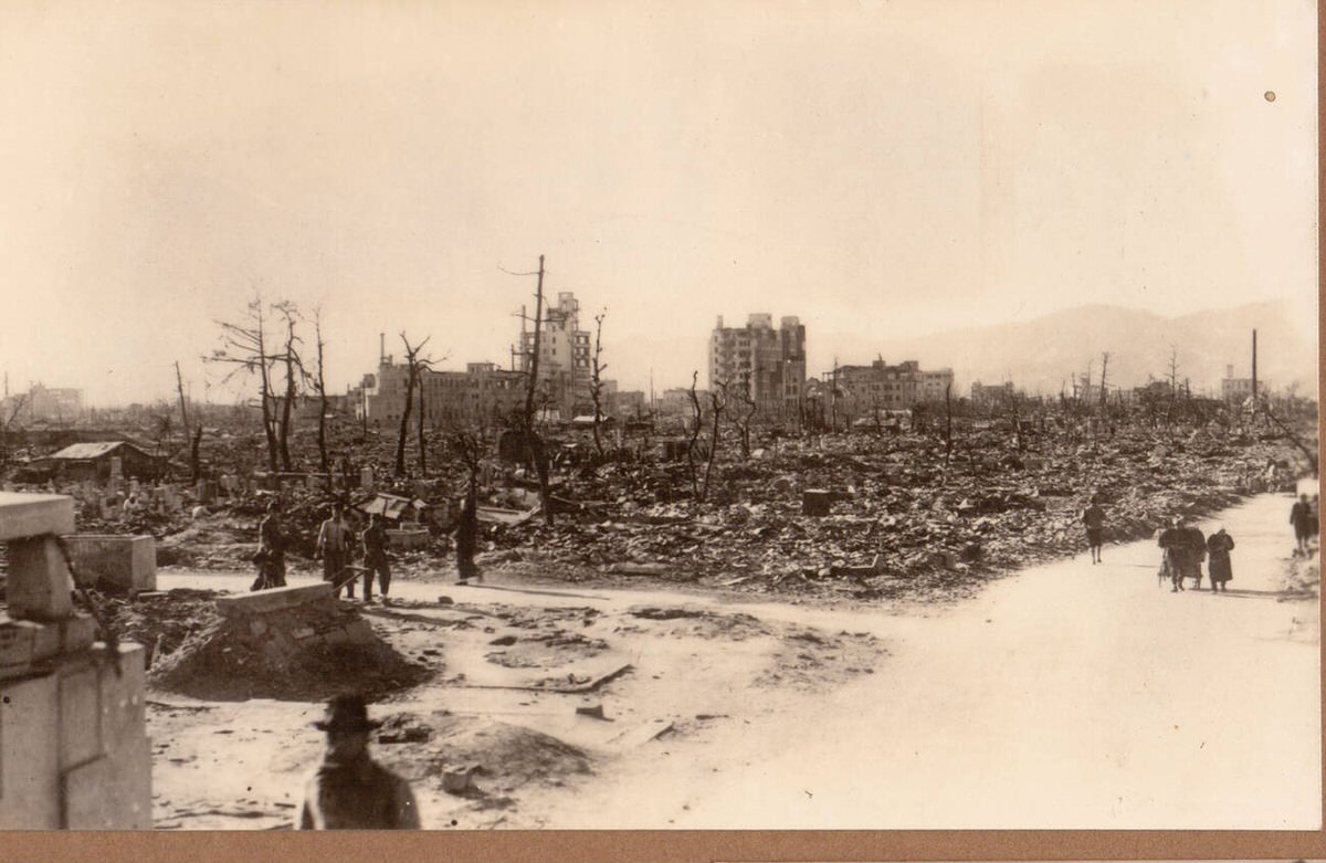 Aftermath of the atomic bomb on Hiroshima, 1945