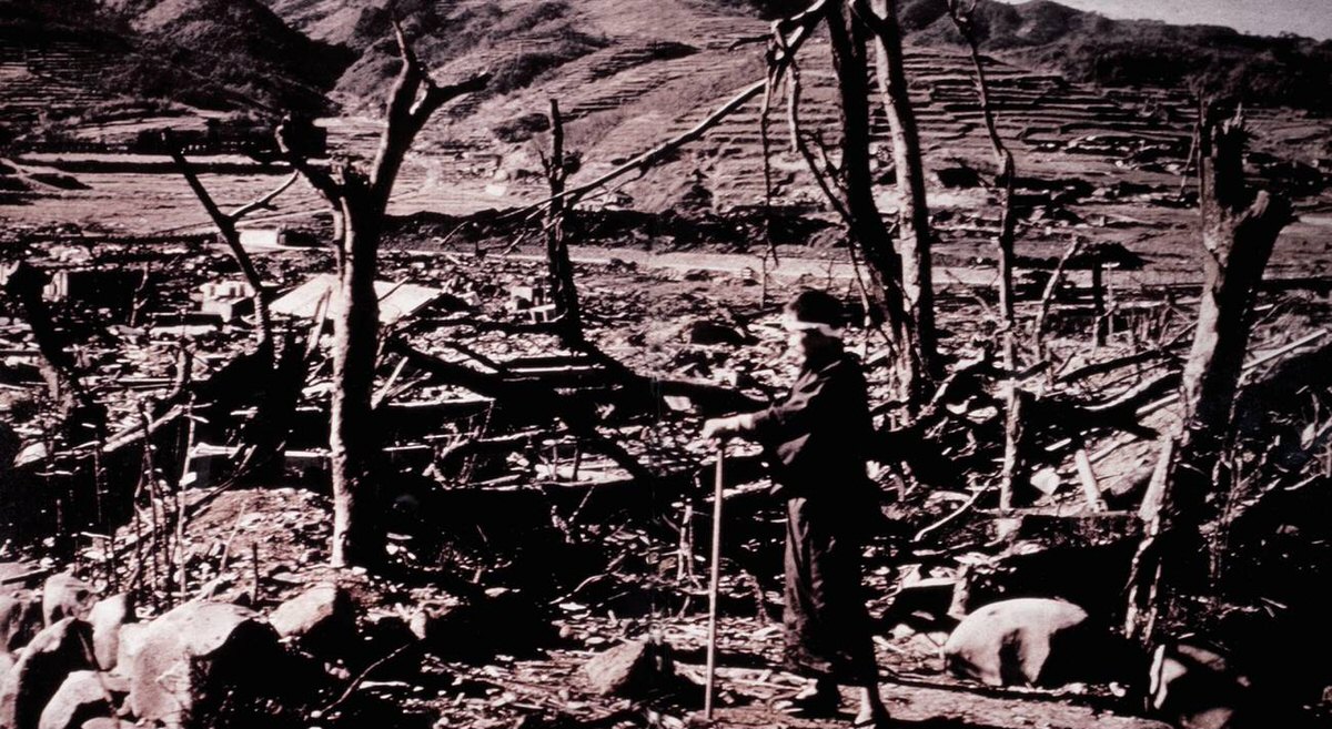 Destruction of Nagasaki after the atomic bomb explosion, 1945