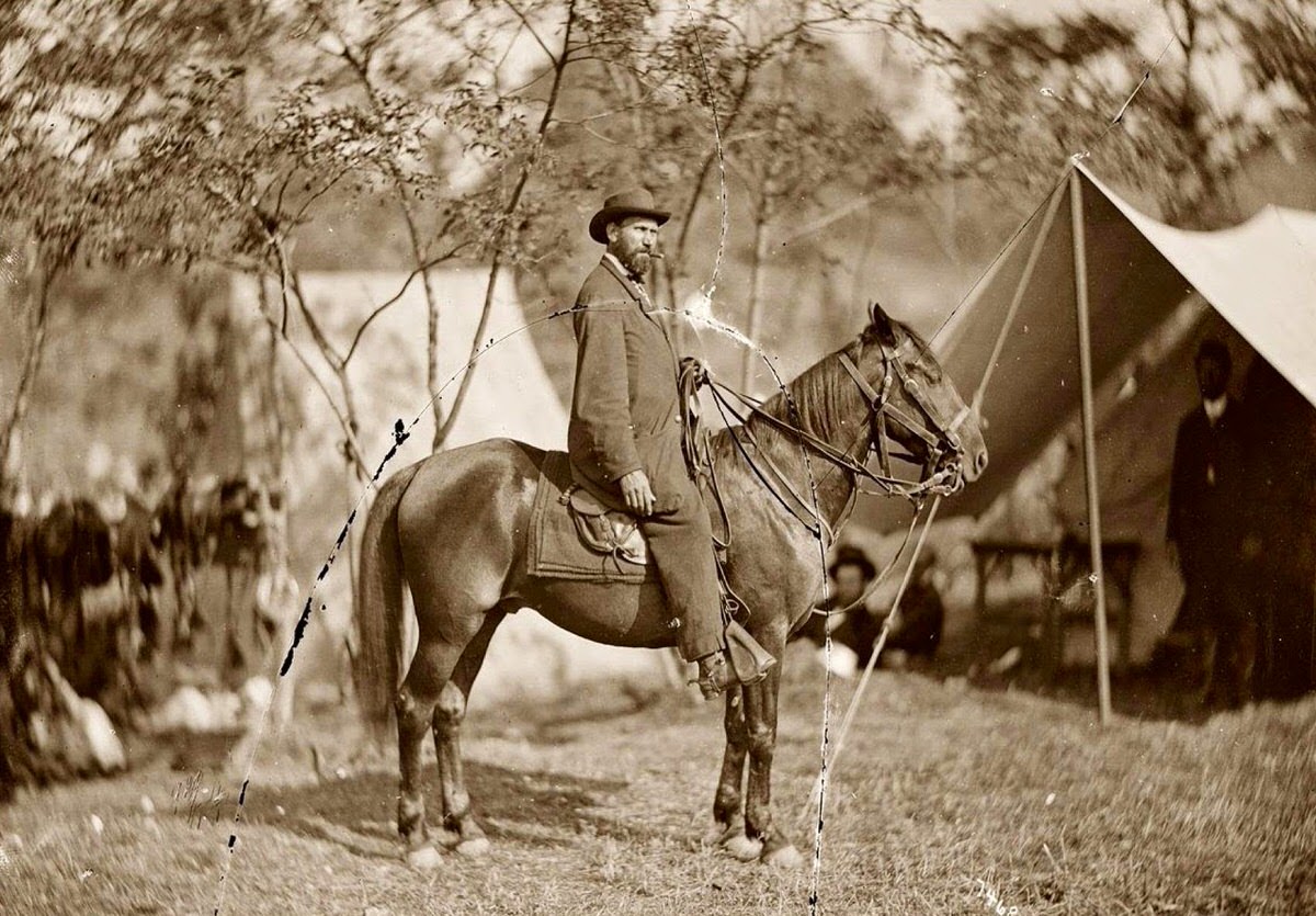 Allan Pinkerton of the Secret Service in Antietam, Maryland, 1862
