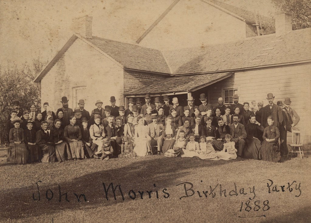 Group portrait of a family gathering, 1888