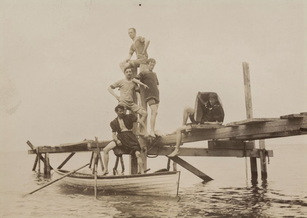 Bathers in Lake Huron, 1897