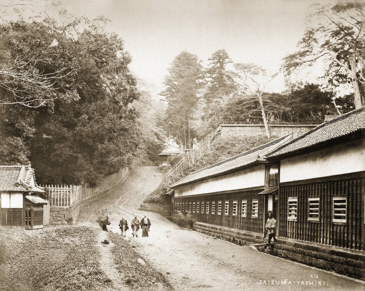 Daimyo residence of Shimazu Awajinokami in Tokyo, 1863