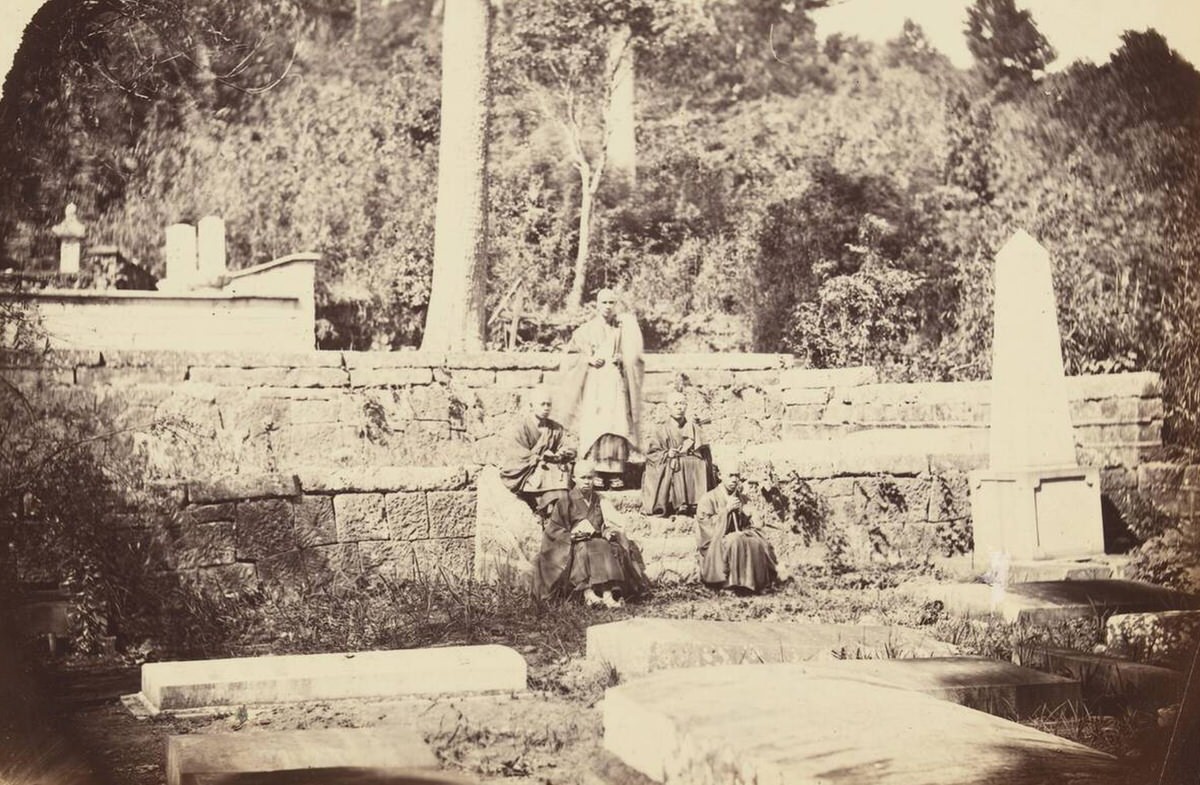 Dutch Cemetery in Inasa, Nagasaki, 1862