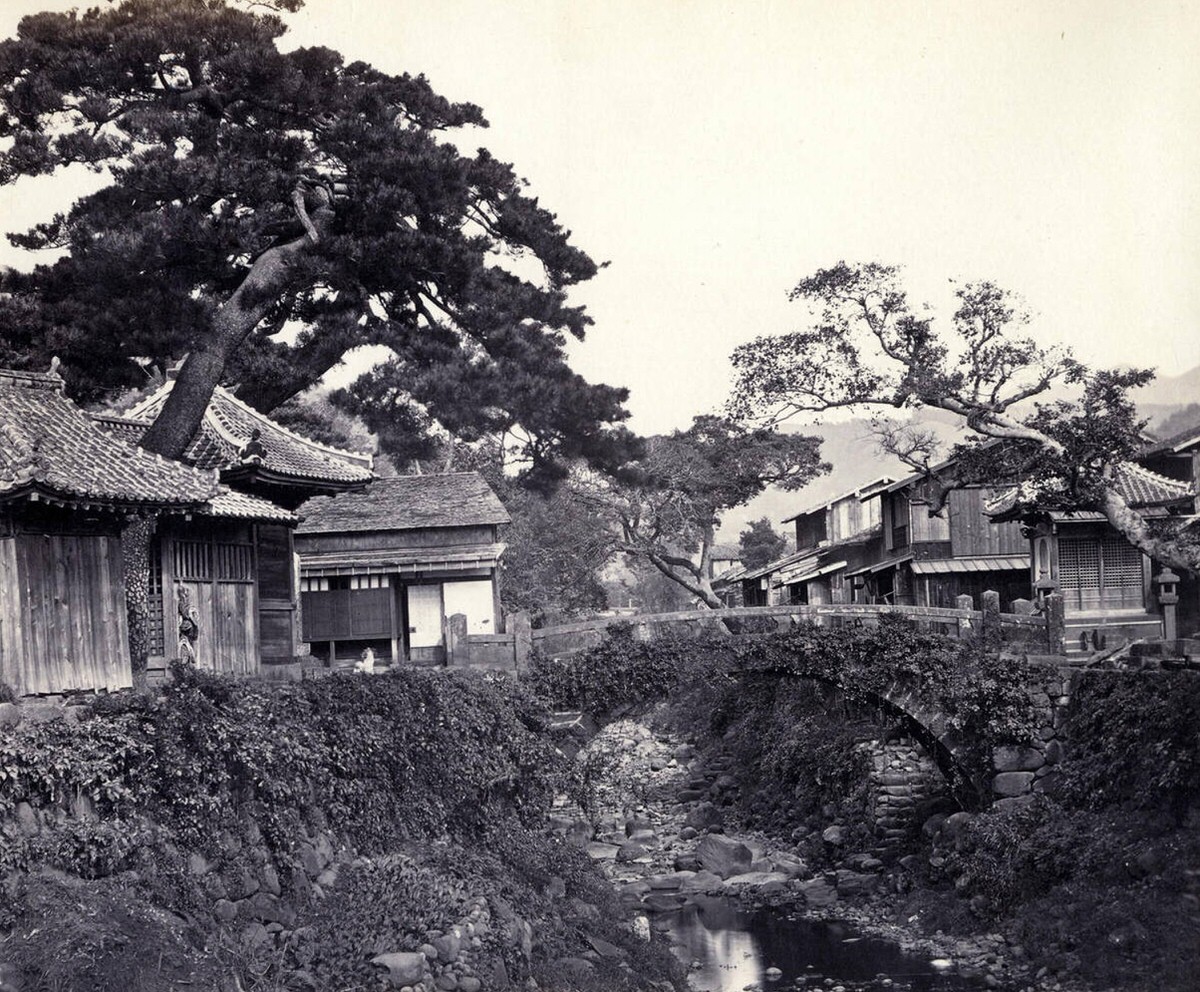 Architecture and port of Nagasaki, 1865
