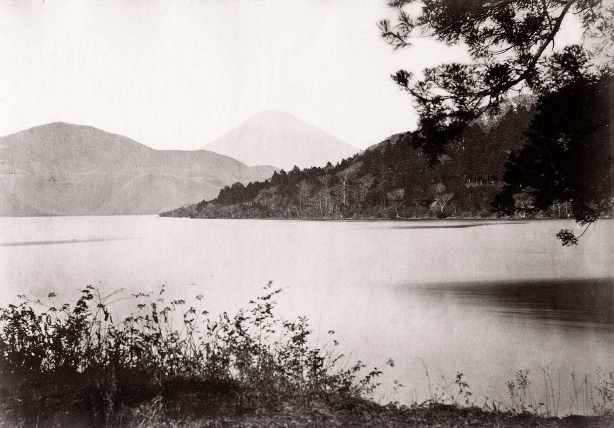 Mount Fuji from Hakone Lake.