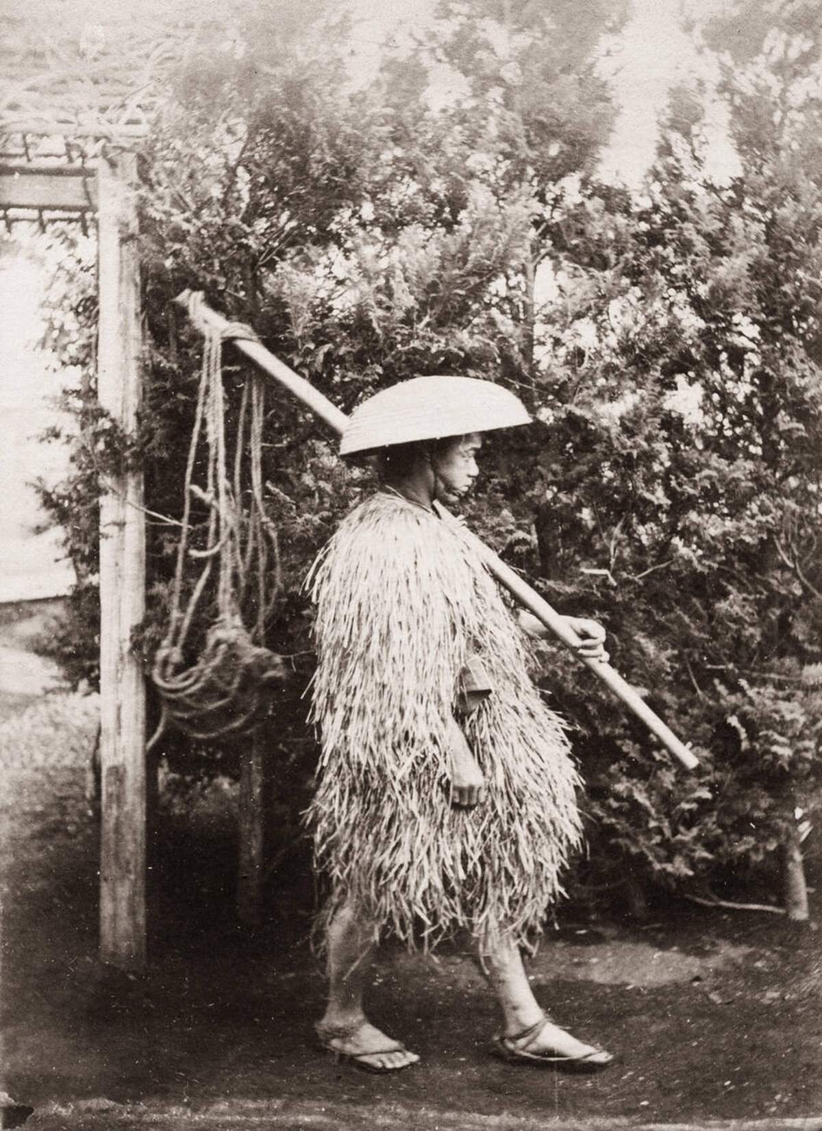 Laborer in a straw coat, 1871