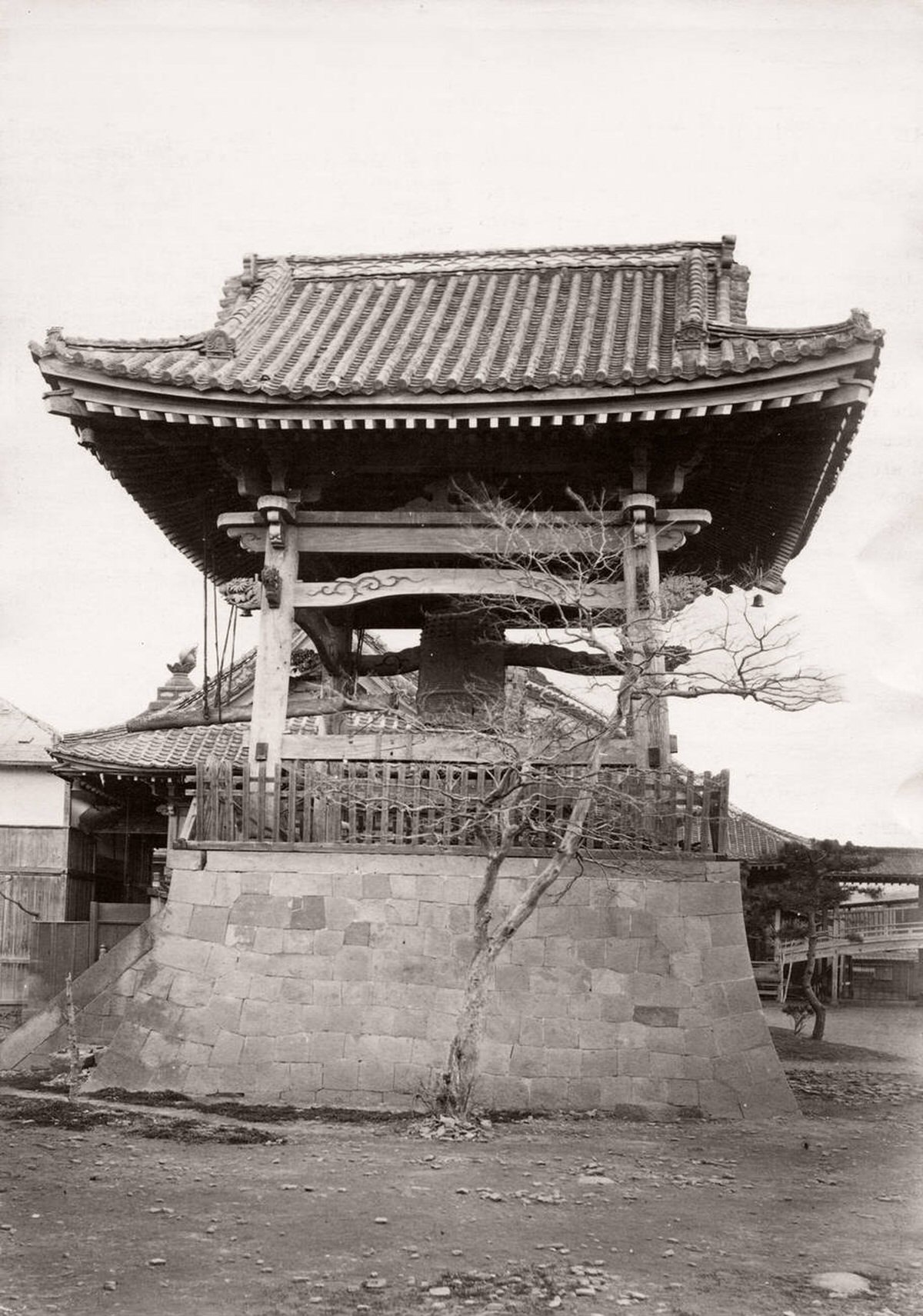 Bell tower in Tokyo, 1871