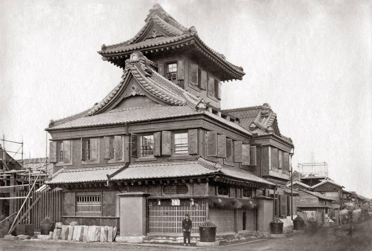 Type of mansion in Yokohama, Japan, 1870s