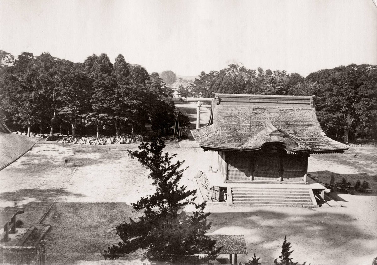 View from the temple of Hachiman at Kamakura, 1871
