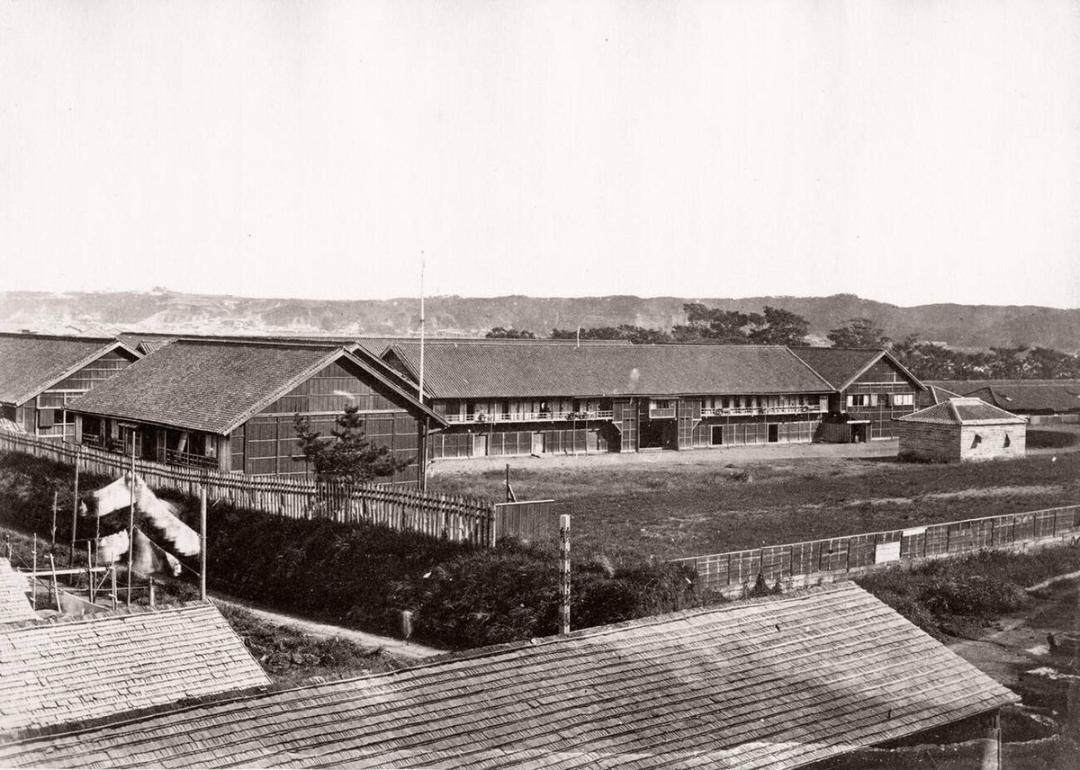 Japanese army barracks at Noge, 1871