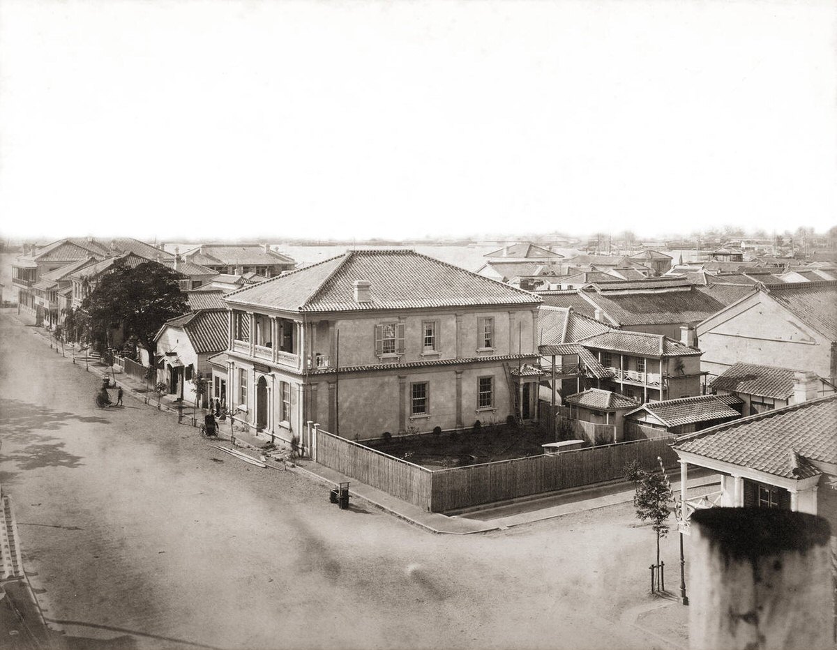 Foreign settlement of Kobe, 1869