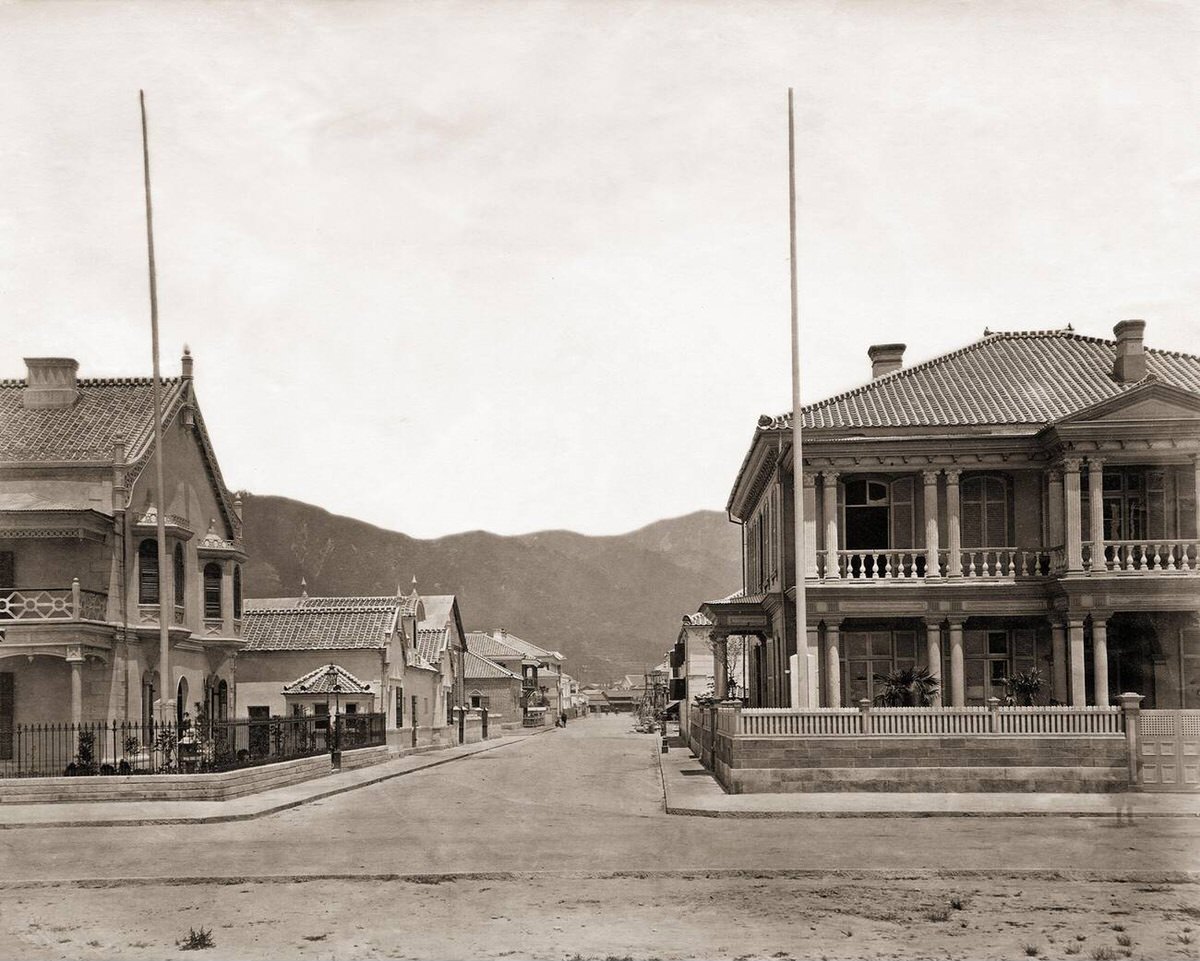 Foreign settlement of Kobe, 1870