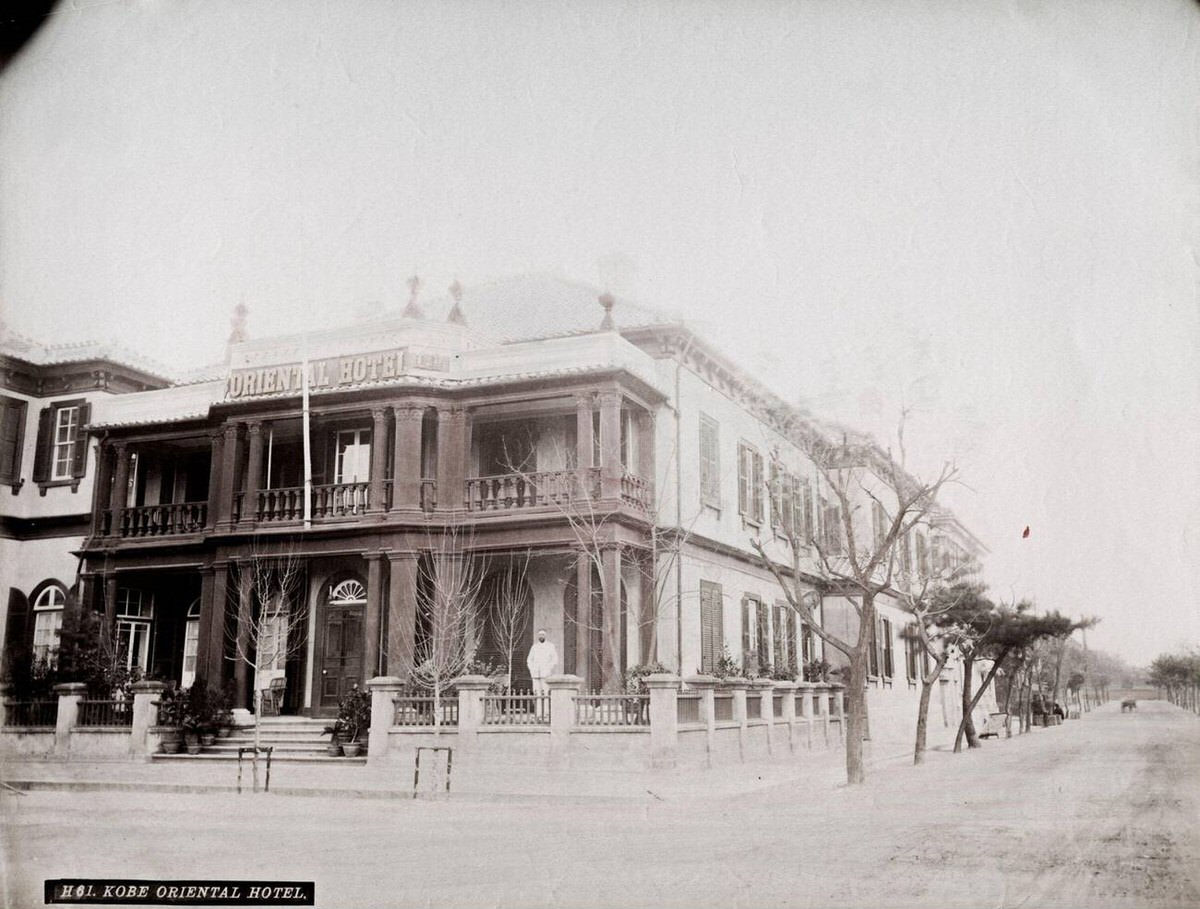 Oriental Hotel in Kobe, 1890s