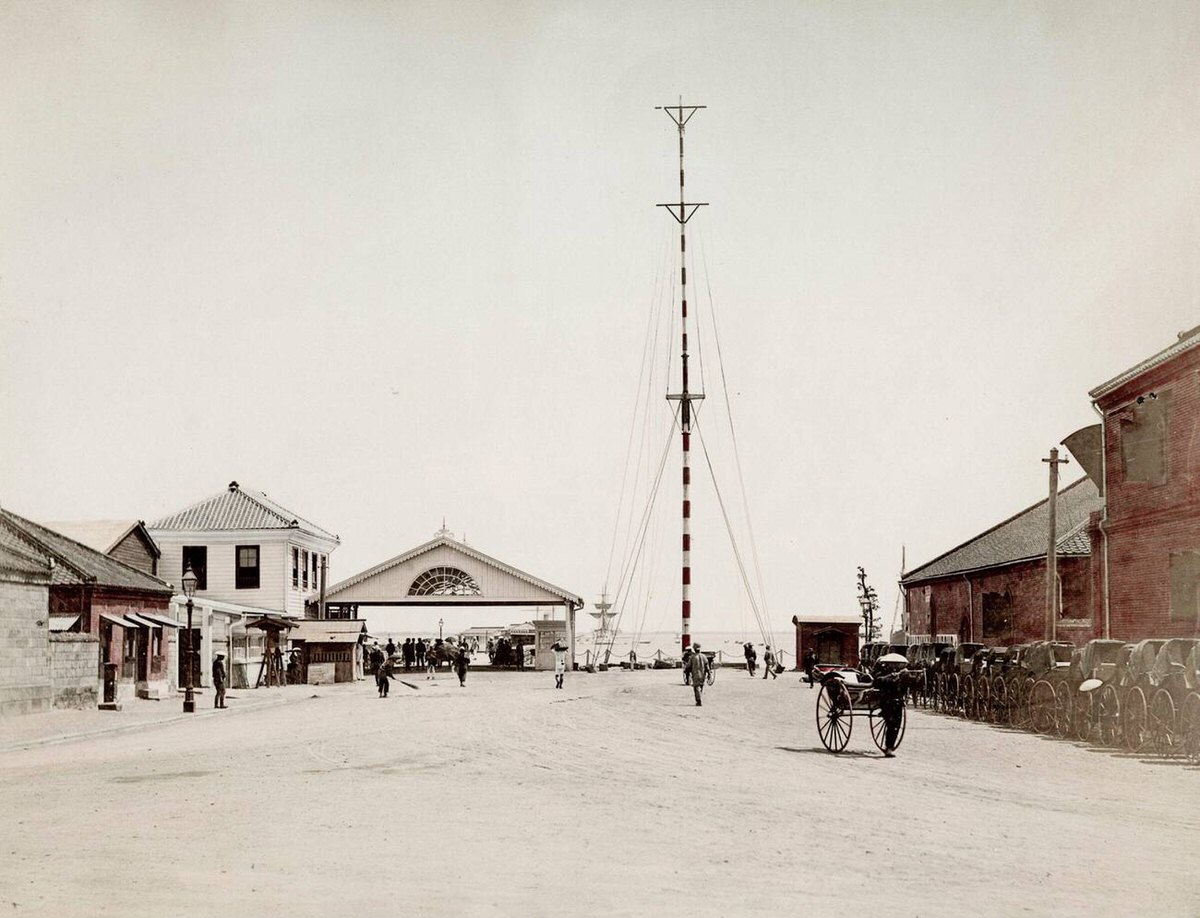 Wharf in Yokohama, 1890s