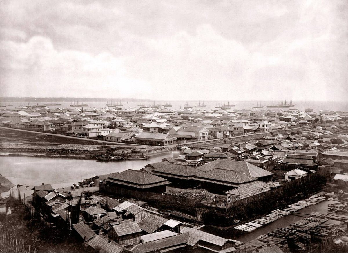 View of Yokohama, 1870s