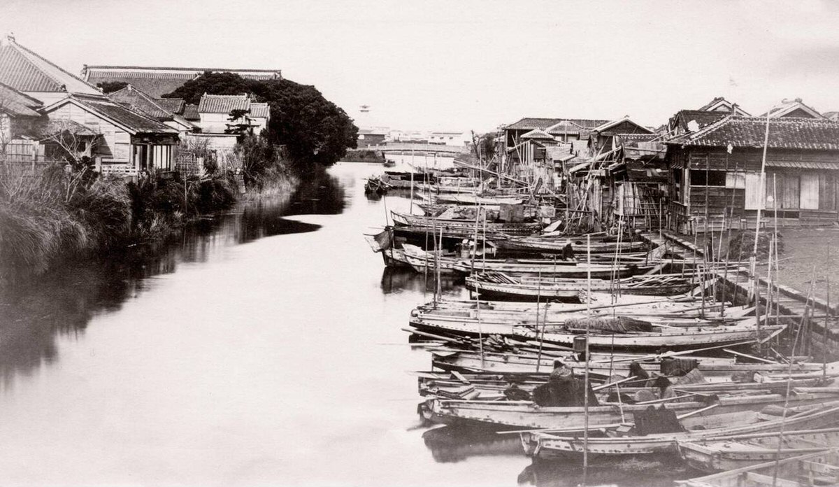 Tsukiji district in Tokyo, 1870s