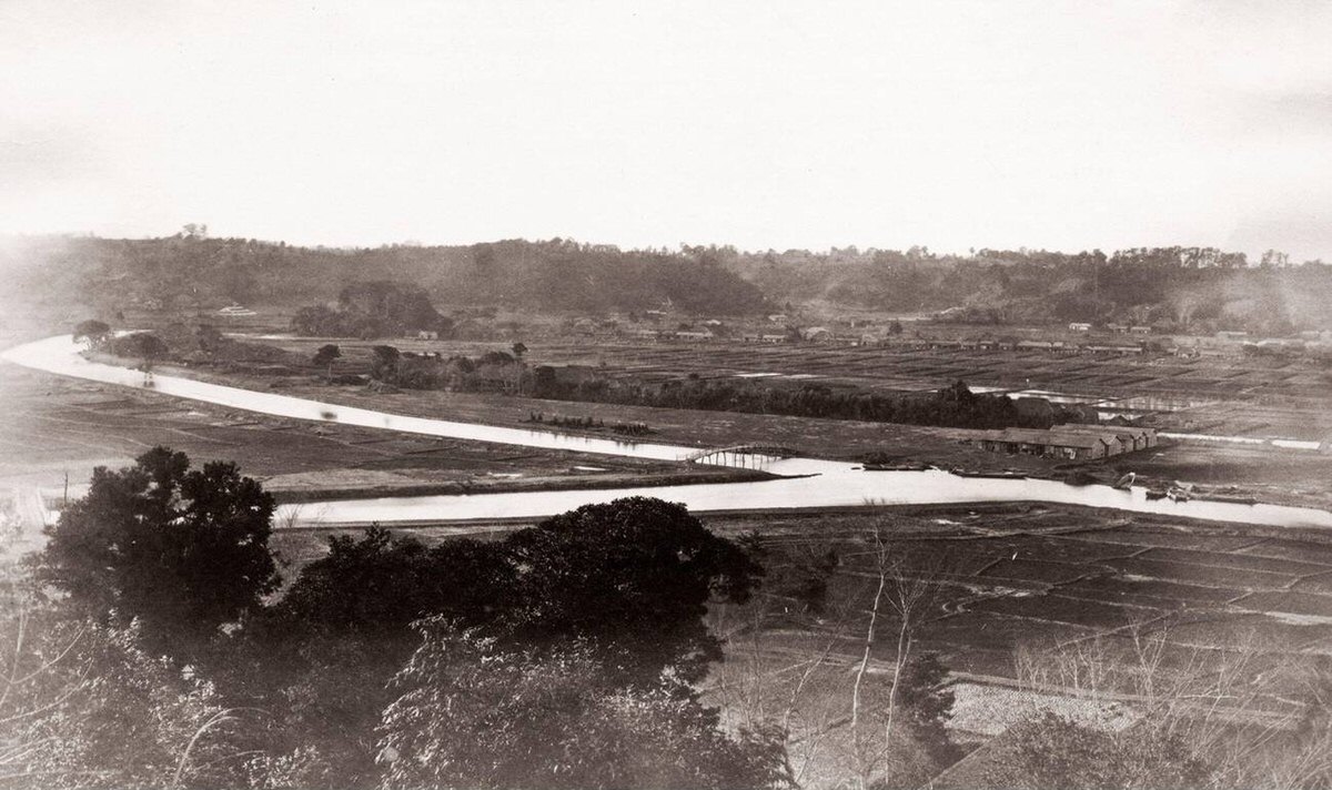 New canal in Yokohama, 1870s
