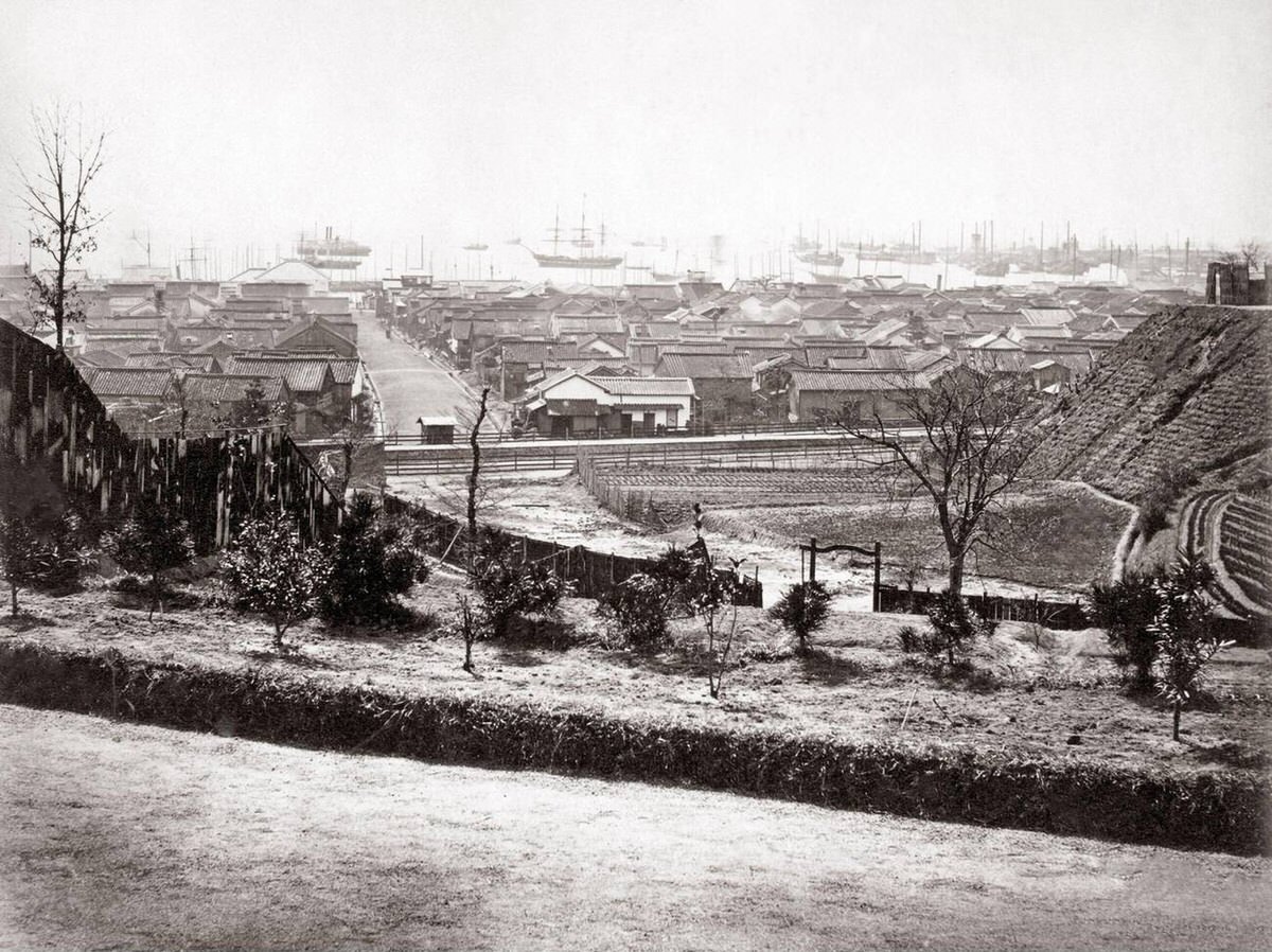 Town of Kobe, 1870s