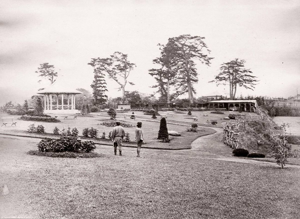 Bluff Gardens in Yokohama, 1870s