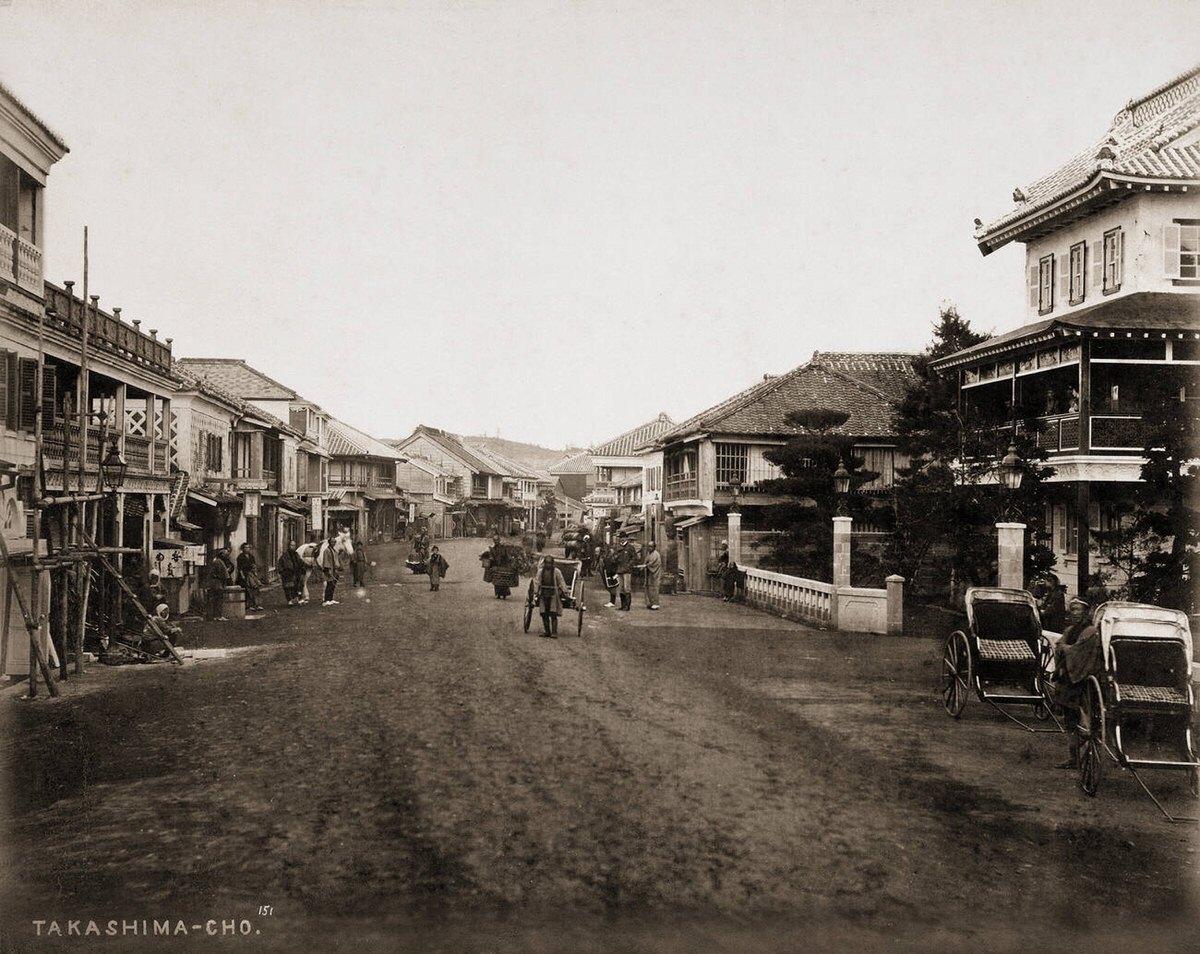 Jinpuro brothel in the Takashima-cho red light district of Yokohama, 1870