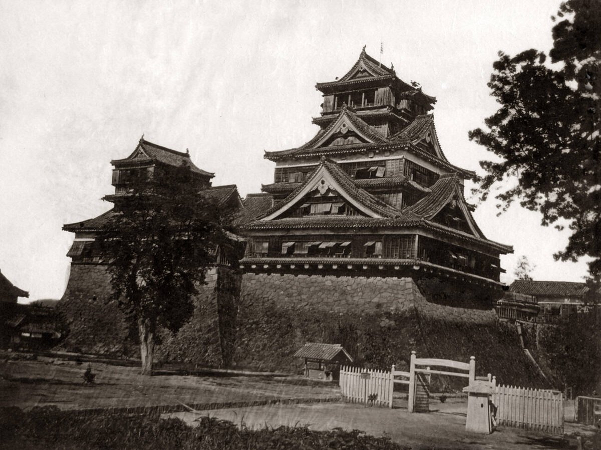 Kumamoto Castle, 1870s