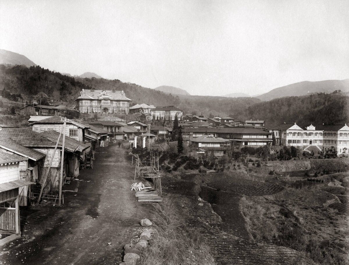 Fujiya Hotel in Miyanoshita, Hakone, Japan, 1870s