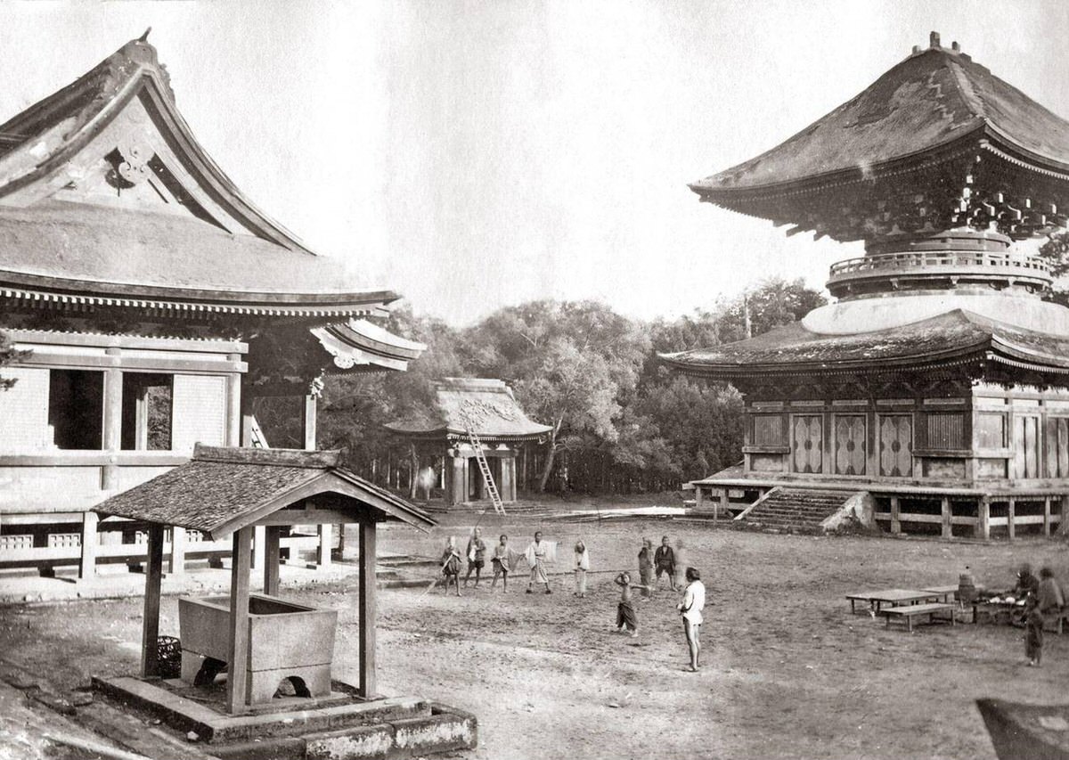 Temple at Kamakura, Japan, 1870s