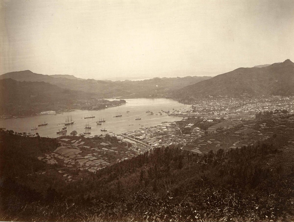 View of Nagasaki, 1870