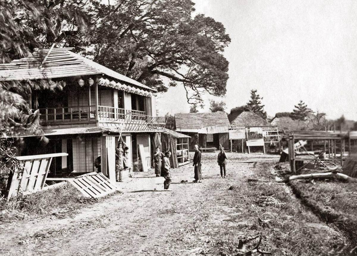 House at Negishi, Japan, 1870s