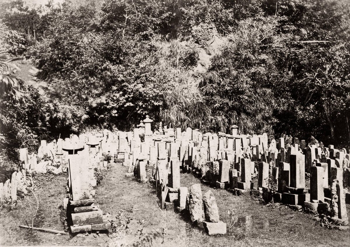 Japanese graveyard, 1871