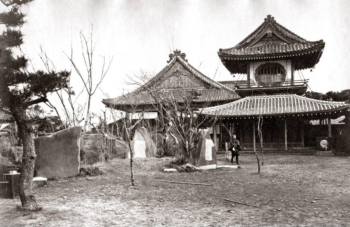 Drum tower in Tokyo, Japan, 1870s