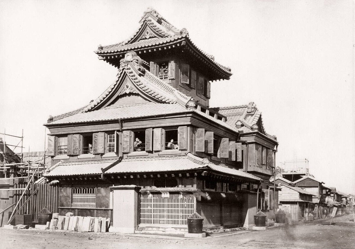 Martello tower at Hyogo, 1871