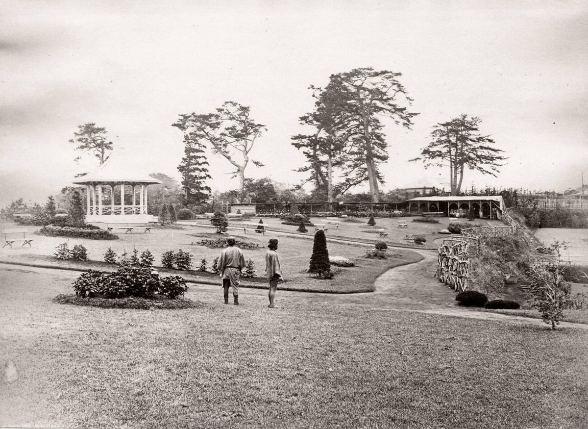 Bluff Gardens in Yokohama, 1871