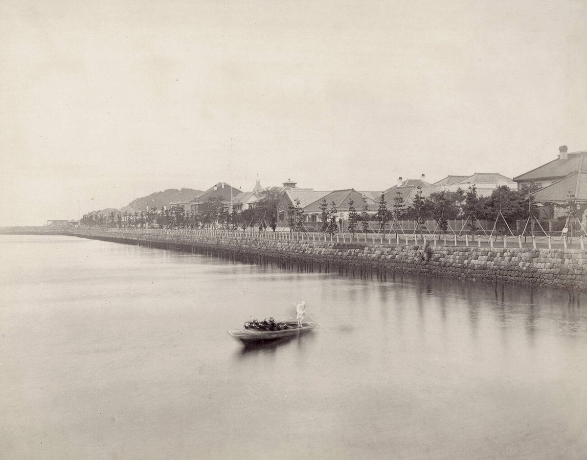The Bund at Yokohama, 1880